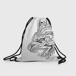 Рюкзак-мешок Lion tattoo - irezumi, цвет: 3D-принт