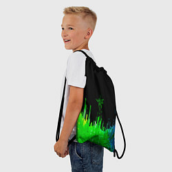 Рюкзак-мешок Геометрическая музыкальная волна, цвет: 3D-принт — фото 2