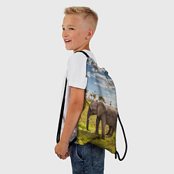 Рюкзак-мешок Слоник маленький, цвет: 3D-принт — фото 2