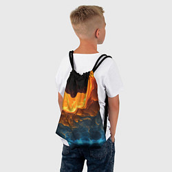 Рюкзак-мешок Лава и вода, цвет: 3D-принт — фото 2