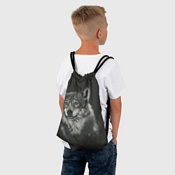 Рюкзак-мешок Серый волчок, цвет: 3D-принт — фото 2