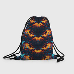 Рюкзак-мешок Разломы и свечение плит, цвет: 3D-принт