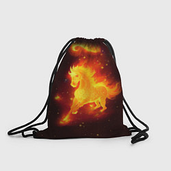 Рюкзак-мешок Огненный конь мчится, цвет: 3D-принт