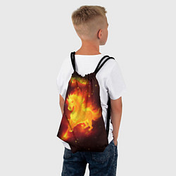 Рюкзак-мешок Огненный конь мчится, цвет: 3D-принт — фото 2