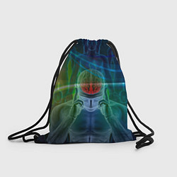 Рюкзак-мешок Человеческий мозг и импульсы, цвет: 3D-принт