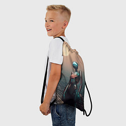 Рюкзак-мешок Незнакомка, цвет: 3D-принт — фото 2