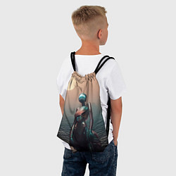 Рюкзак-мешок Незнакомка, цвет: 3D-принт — фото 2