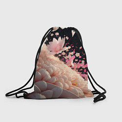 Рюкзак-мешок Множество розовых цветов, цвет: 3D-принт