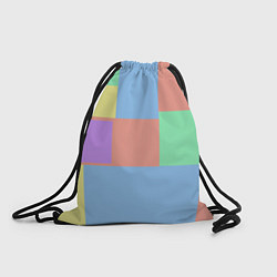 Рюкзак-мешок Разноцветные квадраты и прямоугольники, цвет: 3D-принт