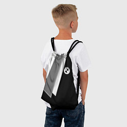 Рюкзак-мешок Бмв - классический черный, цвет: 3D-принт — фото 2