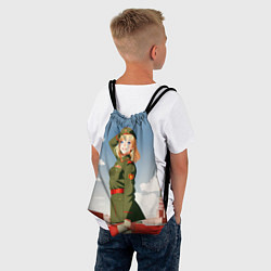 Рюкзак-мешок Боевая девчонка, цвет: 3D-принт — фото 2