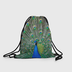 Рюкзак-мешок Величественный павлин, цвет: 3D-принт