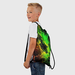 Рюкзак-мешок Зеленое небо, цвет: 3D-принт — фото 2