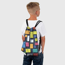 Рюкзак-мешок Тетрис цветные кубики, цвет: 3D-принт — фото 2