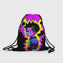 Рюкзак-мешок Неоновый Барт Симпсон - поп-арт, цвет: 3D-принт