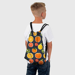 Рюкзак-мешок Фрукты и ягоды, цвет: 3D-принт — фото 2
