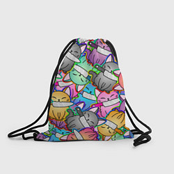 Рюкзак-мешок Перенаселение котиков, цвет: 3D-принт