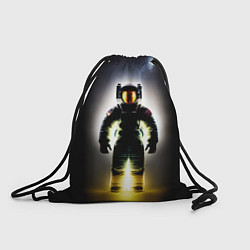 Рюкзак-мешок Неоновый космонавт - нейросеть, цвет: 3D-принт
