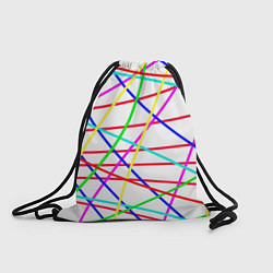 Рюкзак-мешок Яркие цветные линии, цвет: 3D-принт