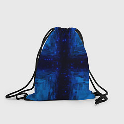 Рюкзак-мешок Тёмно-синие множества фигур, цвет: 3D-принт