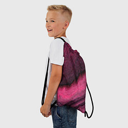Рюкзак-мешок Блёстки розовые, цвет: 3D-принт — фото 2