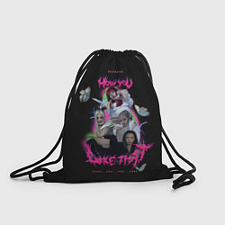 Рюкзак-мешок Blackpink k-pop group, цвет: 3D-принт