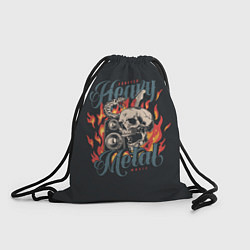 Рюкзак-мешок Heavy metal music, цвет: 3D-принт