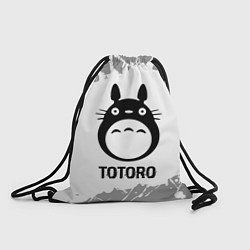 Рюкзак-мешок Totoro glitch на светлом фоне, цвет: 3D-принт
