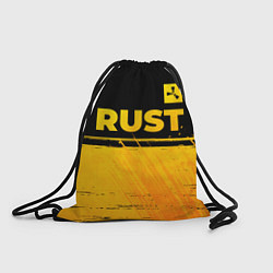 Рюкзак-мешок Rust - gold gradient: символ сверху, цвет: 3D-принт