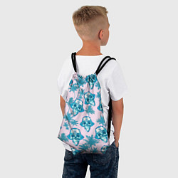Рюкзак-мешок Черепа в панаме, цвет: 3D-принт — фото 2