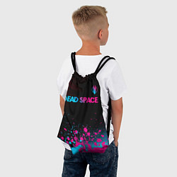 Рюкзак-мешок Dead Space - neon gradient: символ сверху, цвет: 3D-принт — фото 2