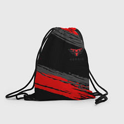 Рюкзак-мешок Heroic black, цвет: 3D-принт