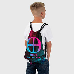 Рюкзак-мешок Blue Exorcist - neon gradient, цвет: 3D-принт — фото 2