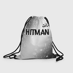 Рюкзак-мешок Hitman glitch на светлом фоне: символ сверху, цвет: 3D-принт