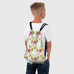 Рюкзак-мешок Цветочный настрой, цвет: 3D-принт — фото 2