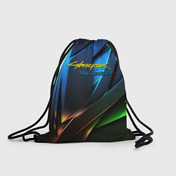 Рюкзак-мешок Cyberpunk 2077 phantom liberty logo, цвет: 3D-принт