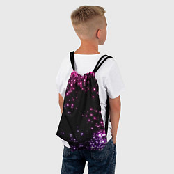 Рюкзак-мешок Неоновые звезды - neon, цвет: 3D-принт — фото 2