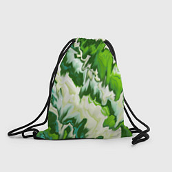 Рюкзак-мешок Зеленые штрихи, цвет: 3D-принт