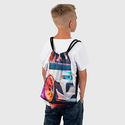 Рюкзак-мешок Гонки на закате, цвет: 3D-принт — фото 2