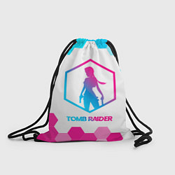 Рюкзак-мешок Tomb Raider neon gradient style, цвет: 3D-принт