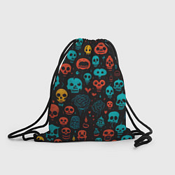 Рюкзак-мешок Skull party, цвет: 3D-принт