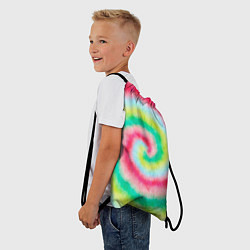 Рюкзак-мешок Тай дай клубничный, цвет: 3D-принт — фото 2