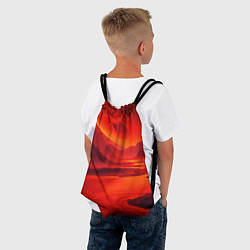 Рюкзак-мешок Лавовая планета, цвет: 3D-принт — фото 2