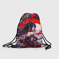 Рюкзак-мешок Японская девушка от нейросети, цвет: 3D-принт