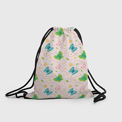 Рюкзак-мешок Прекрасные бабочки, цвет: 3D-принт