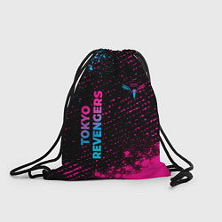 Рюкзак-мешок Tokyo Revengers - neon gradient: надпись, символ, цвет: 3D-принт