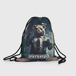 Рюкзак-мешок Payday 3 bear, цвет: 3D-принт