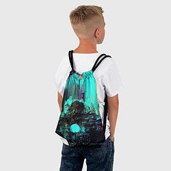 Рюкзак-мешок Городская радиоволна, цвет: 3D-принт — фото 2