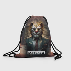 Рюкзак-мешок Payday 3 lion, цвет: 3D-принт
