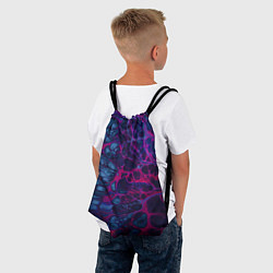 Рюкзак-мешок Неоновая лава, цвет: 3D-принт — фото 2